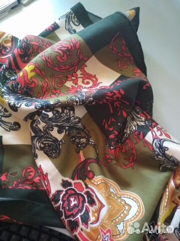 100 шерсть палантин