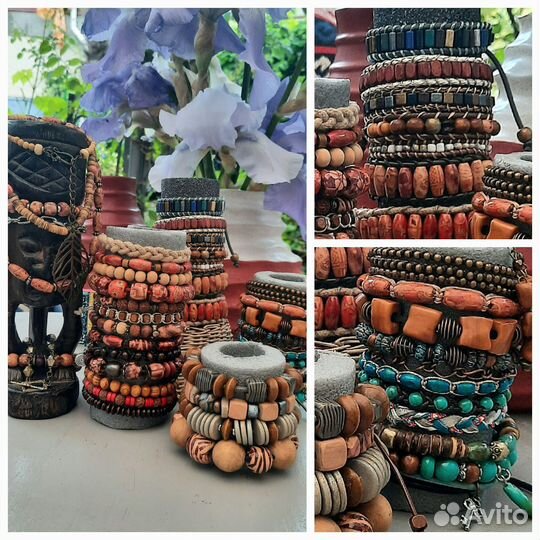 Браслеты, фенечки из натуральных материалов