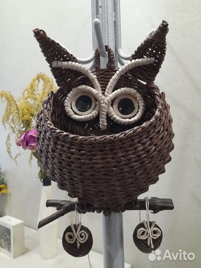 Поднос плетеный