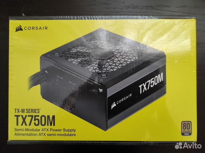 Блоки питания Corsair 650,750 новые, гарантия DNS