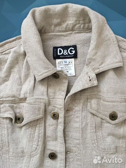 Джинсовка лен dolce&gabbana оригинал XL