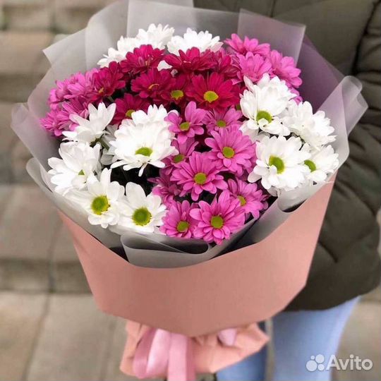 Букеты из хризантем