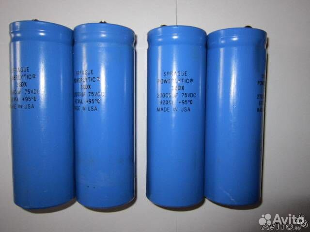 Электролитические конденсаторы sprague 27000mf 75v