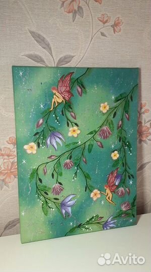 Картина акрилом на холсте