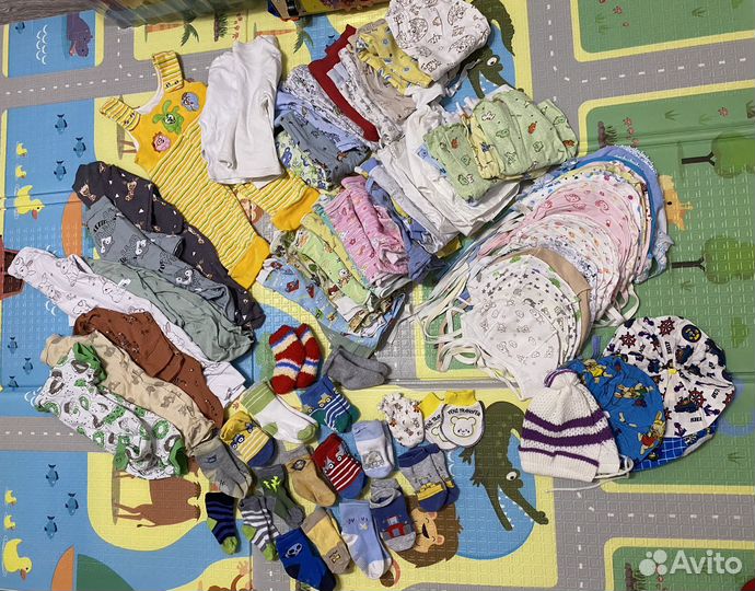 Пакет вещей для малыша от 0 до 6 месяцев