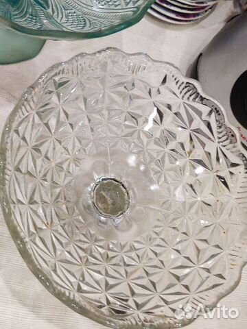 Вазы для фруктов из стекла на ножке СССР