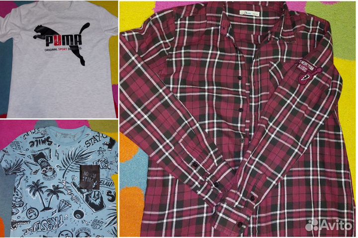 Рубашка и две футболки