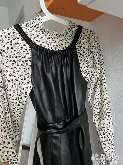 Комбинезон эко кожа zara