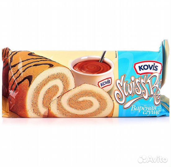 Рулет Kovis Варёная сгущёнка 175г Kovis