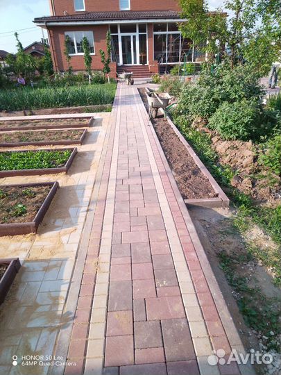 Укладка брусчатки, плитки