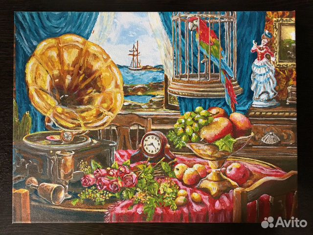 Картина маслом на холсте натюрморт