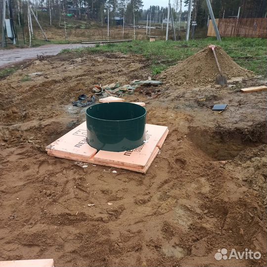 Монтаж септика, сбо. Прокладка канализации