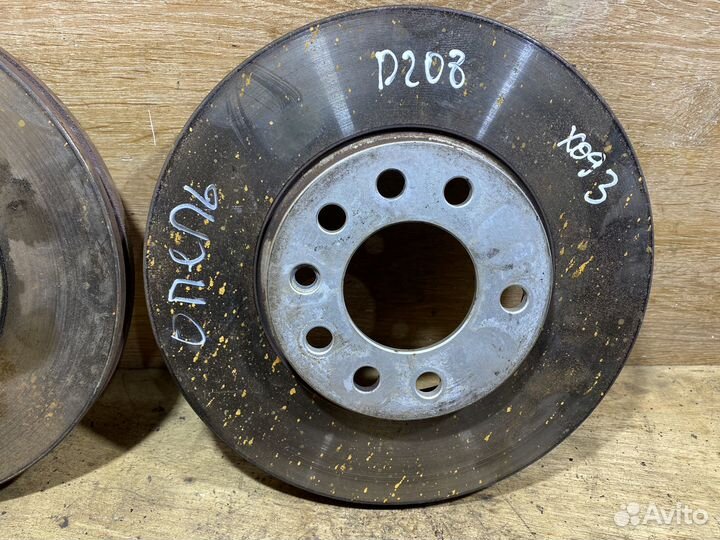 Комплект передних тормозных дисков Zafira B D208