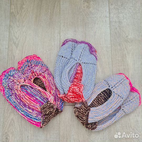 Продам тапочки/подследники вязанные