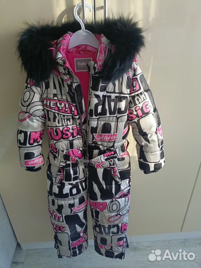 Зимний комбинезон для девочки 110 116