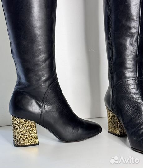 Оригинальные демисезонные сапоги Emporio Armani