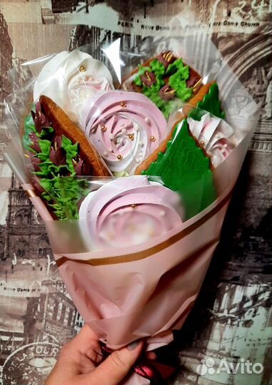 Пряники,шоко-шары,букеты,меренга на заказ