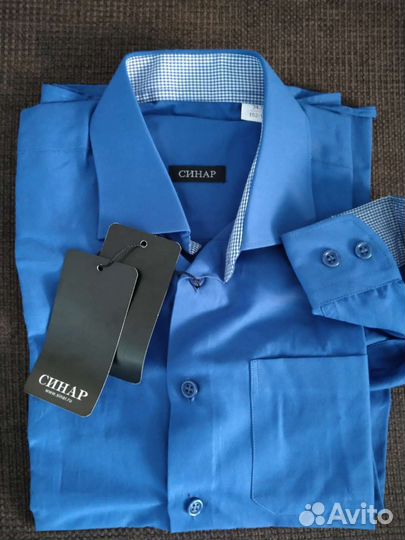 Рубашка школьная на мальчика 158