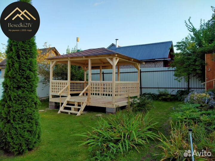 Беседка из бруса