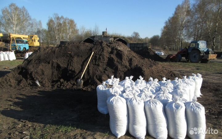 Чернозем перегной от 1мешка до 15тонн