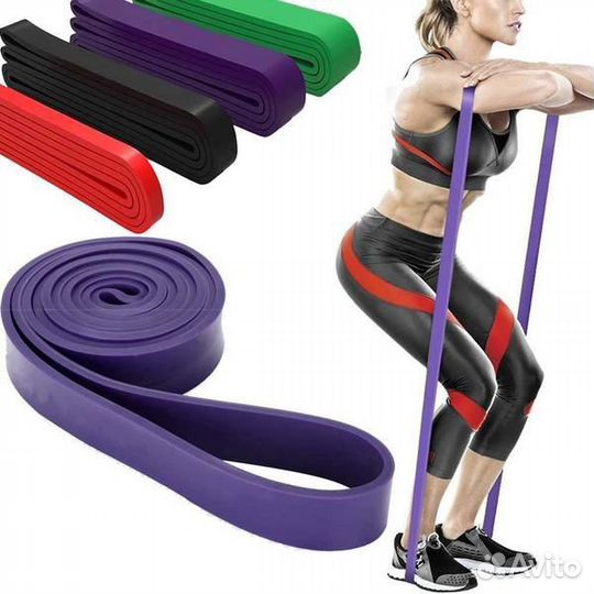 Силовая эластичная лента для фитнеса, 20-45 кг
