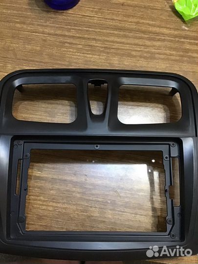 Рамка для 2 din магнитолы renault logan