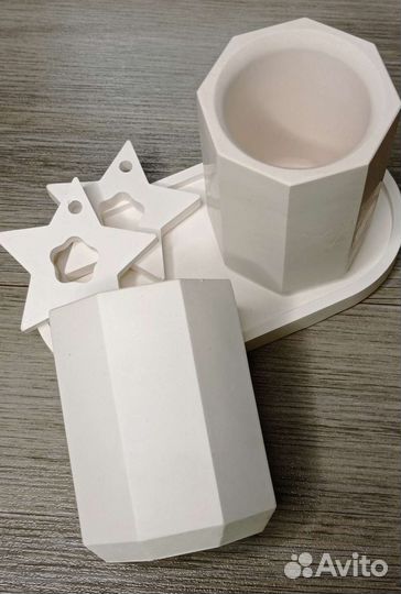 Ваза/стакан из гипса