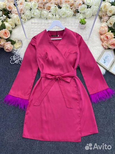 Красивое вечернее платье-халат