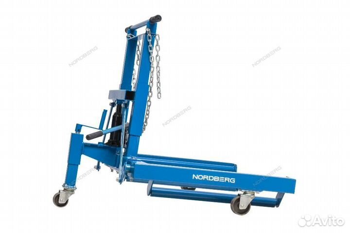 Тележка гидравлическая для колес 680 кг N31007