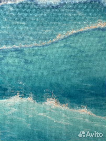 Картина маслом море пейзаж