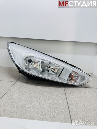 Фара / Фары для Ford Focus 3 рестайлинг хром (свет
