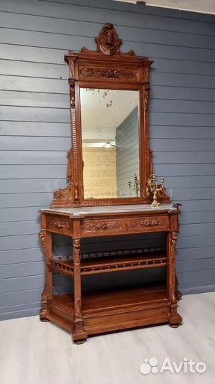 Консоль и зеркало винтаж. Антиквариат