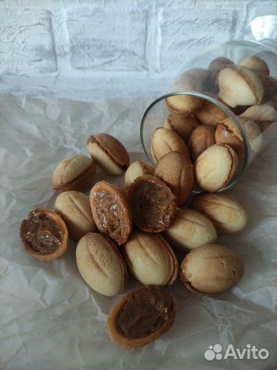 Орешки со сгущенкой. Кексы. Трубочки