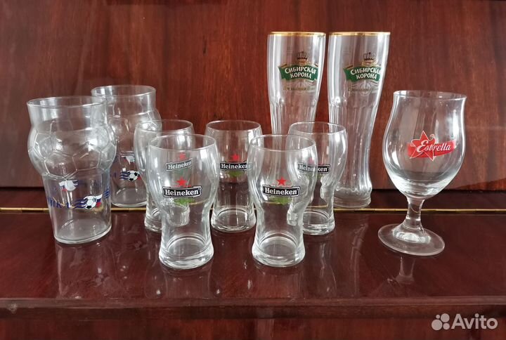 Бокалы для пива (стекло)