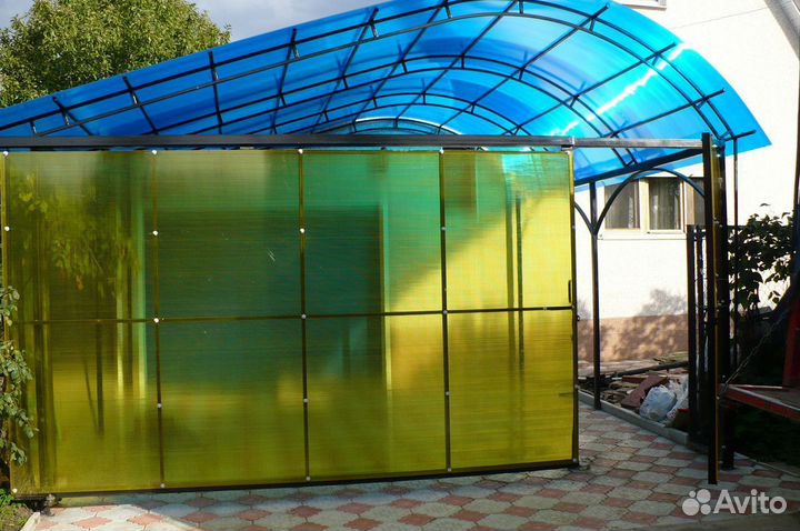 Сотовый поликарбонат для теплиц, навесов, заборов