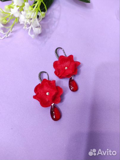 Серьги из полимерной глины 
