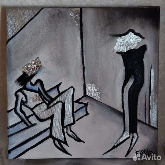 Картина маслом 2020см интерьерная