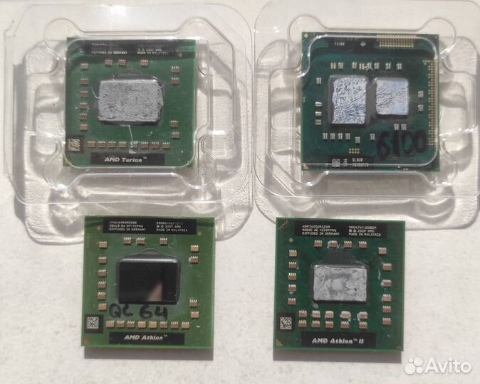 Процессоры старые, ноутбучные и десктопные