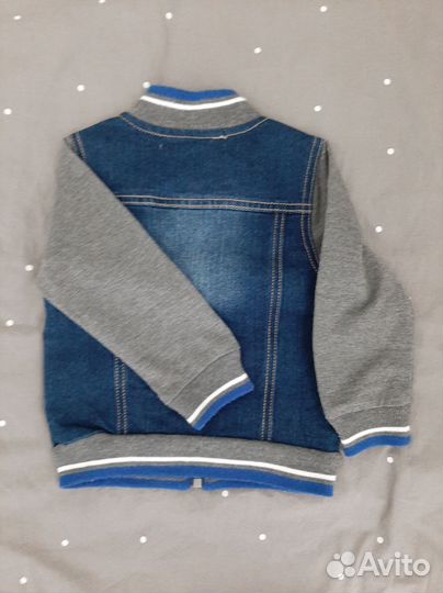 Джинсовый костюм для мальчика 86