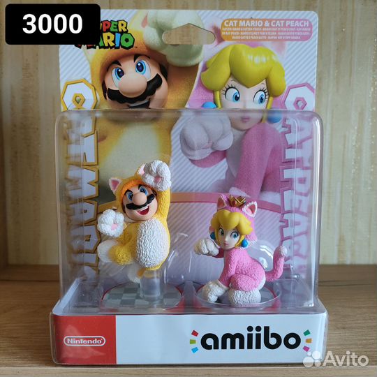 Фигурки amiibo Cat Mario & Cat Peach