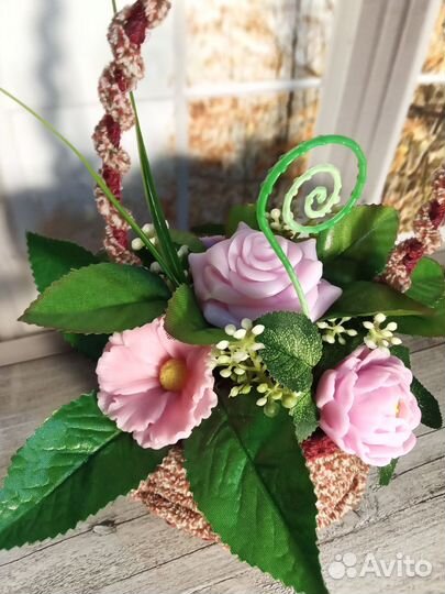 Букет цветов из мыла 