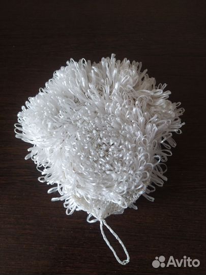 Мочалка перчатка для тела ручная работа