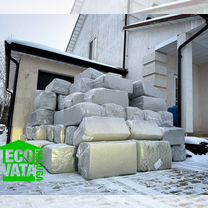 Эковата. Утепление перекрытий, кровли, стен, Обнинск