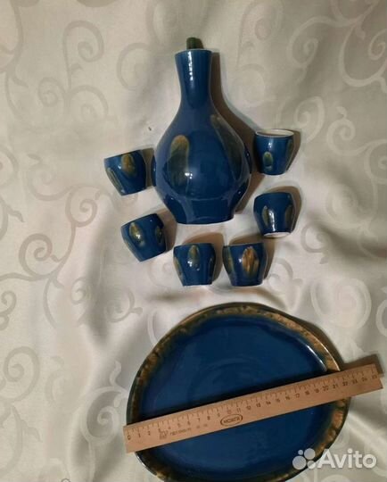 Штоф Кувшин с рюмками керамика