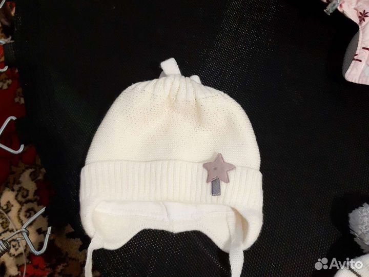 Зимний комбинезон для девочки 80размер,и шапочки