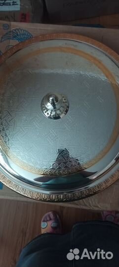 Блюдо большое, круглое