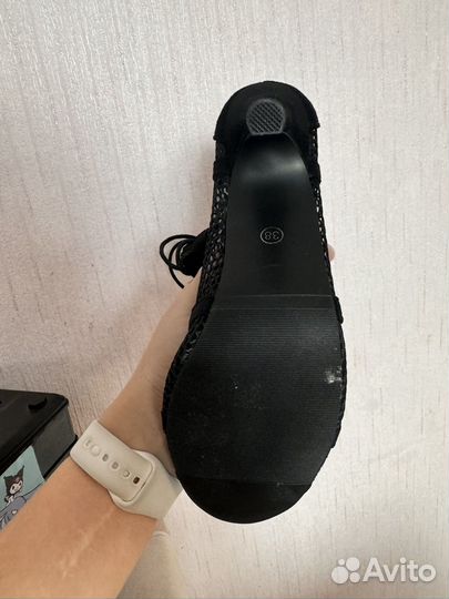 Ботильоны в сетку