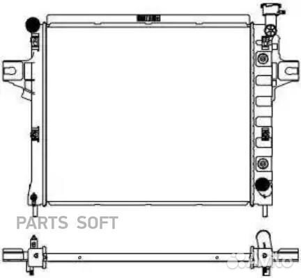 Радиатор охлаждения Джип Гранд Чироки 2001