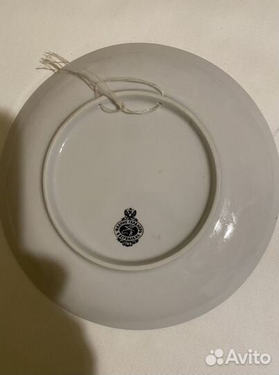 Настенная коллекционная тарелка Фабрик Гарднер в В