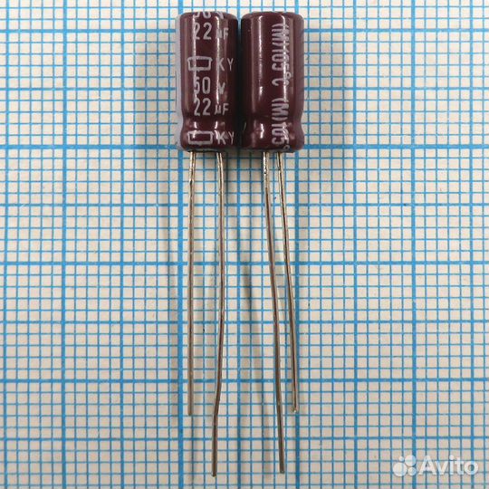 22uF 50v 50v22uF 5x11 KY - Электролитический конде